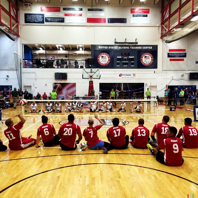 Gold medal match, sitting volleyball  vs  at