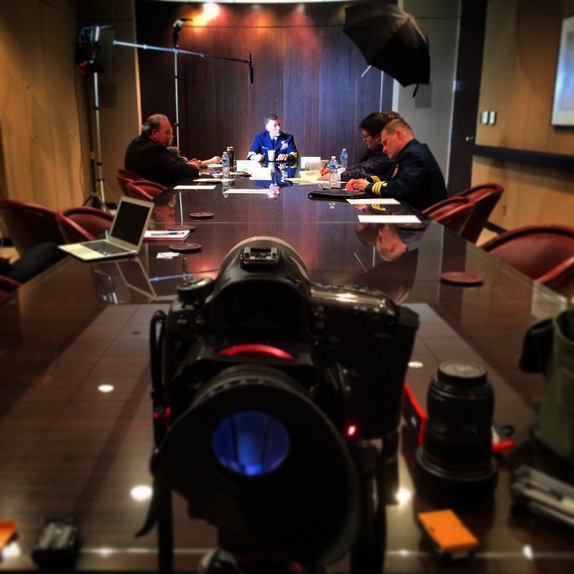 US Coast Guard Commandant Adm. Zukunft sits down for an editorial board with