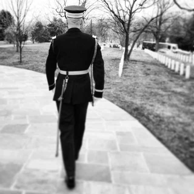 Tomb Sentinel, Arlington National Cemetery on 3.25.2015, Medal of Honor Day