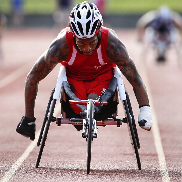 's Anthony McDaniel wins gold in the 200-meter dash at  (Mike Morones/Military Times)