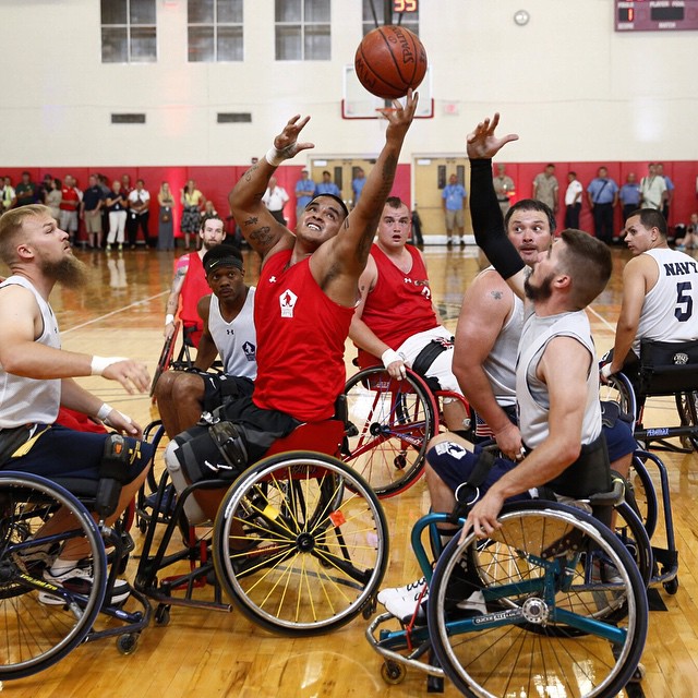 defeated  57-24 for the gold in wheelchair basketball at