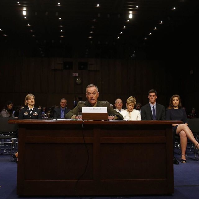 n. Joseph Dunford attends a hearing before the Senate Armed Services Committee about his nomination to be the Chairman of the Joint Chiefs of Staff on Capitol Hill in Washington, D.C., on July 9, 2015. Dunford is currently Commandant of the Marine Corps. (Mike Morones/Military Times)