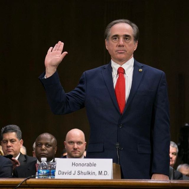 David J. Shulkin, M.D., the nominee to be Secretary of Veterans Affairs, attends his confirmation hearing before the Senate Committee on Veterans' Affairs in Washington, D.C. on Feb. 1, 2017. (Mike Morones/MOAA)